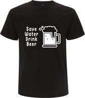 Save water drink beer  Heren t-shirt | drank | bier | kroeg | grappig | cadeau | Zwart