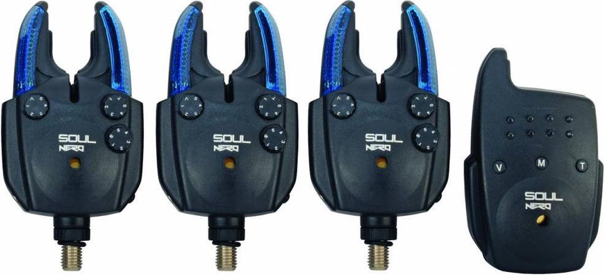 Soul SOUL Nero Bite Indicator Set 3+1 - uitbreidbare beetmelderset met luxe koffer