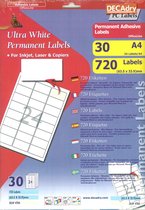 Étiquettes / étiquettes Decadry 63,5 x 33,9 mm