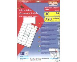 Decadry Etiketten / Labels 63.5 x 33.9 mm