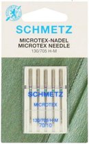 Schmetz microtex Naaimachine-naalden 70/10, Per Pakje.