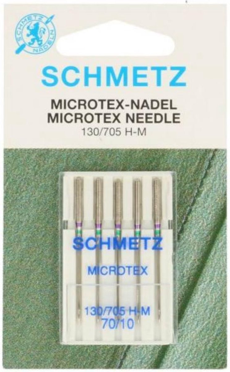 Schmetz microtex Naaimachine-naalden 70/10, Per Pakje. - Schmetz