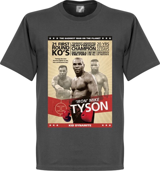T-shirt affiche de boxe Mike Tyson - XXL