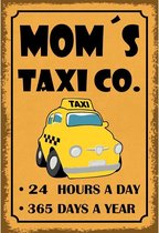 Wandbord - Mom's Taxi Co