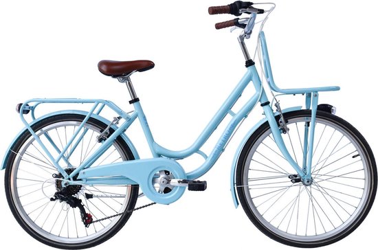 Wings Retro - Kinderfiets - Vrouwen - Lichtblauw - 24 | bol.com
