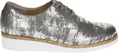 Durea 6191 G - Volwassenen Dames sneakersDames veterschoenen - Kleur: Wit/beige - Maat: 38.5