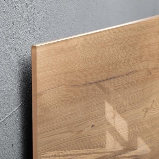 Sigel glasmagneetbord - Artverum - 91x46cm - Natural Wood - SI-GL258 - Sigel