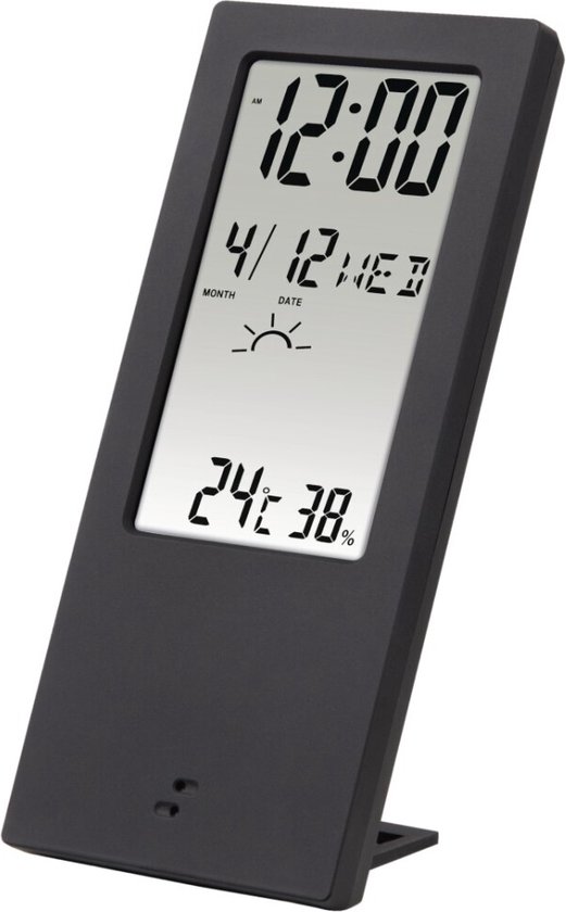 Overeenkomstig Voorwoord schuintrekken Hama Thermometer/hygrometer TH-140 Met Weerindicatie Zwart | bol.com