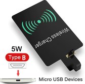 DrPhone RM3 - 5W Micro USB Wireless Oplaad Receiver – Draadloos Ontvanger – Oplader - Geschikt voor Smartphones met Micro USB (A)