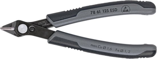 Knipex Zijsnijtang spitse kop 115 mm ESD, 77 42 115 ESD