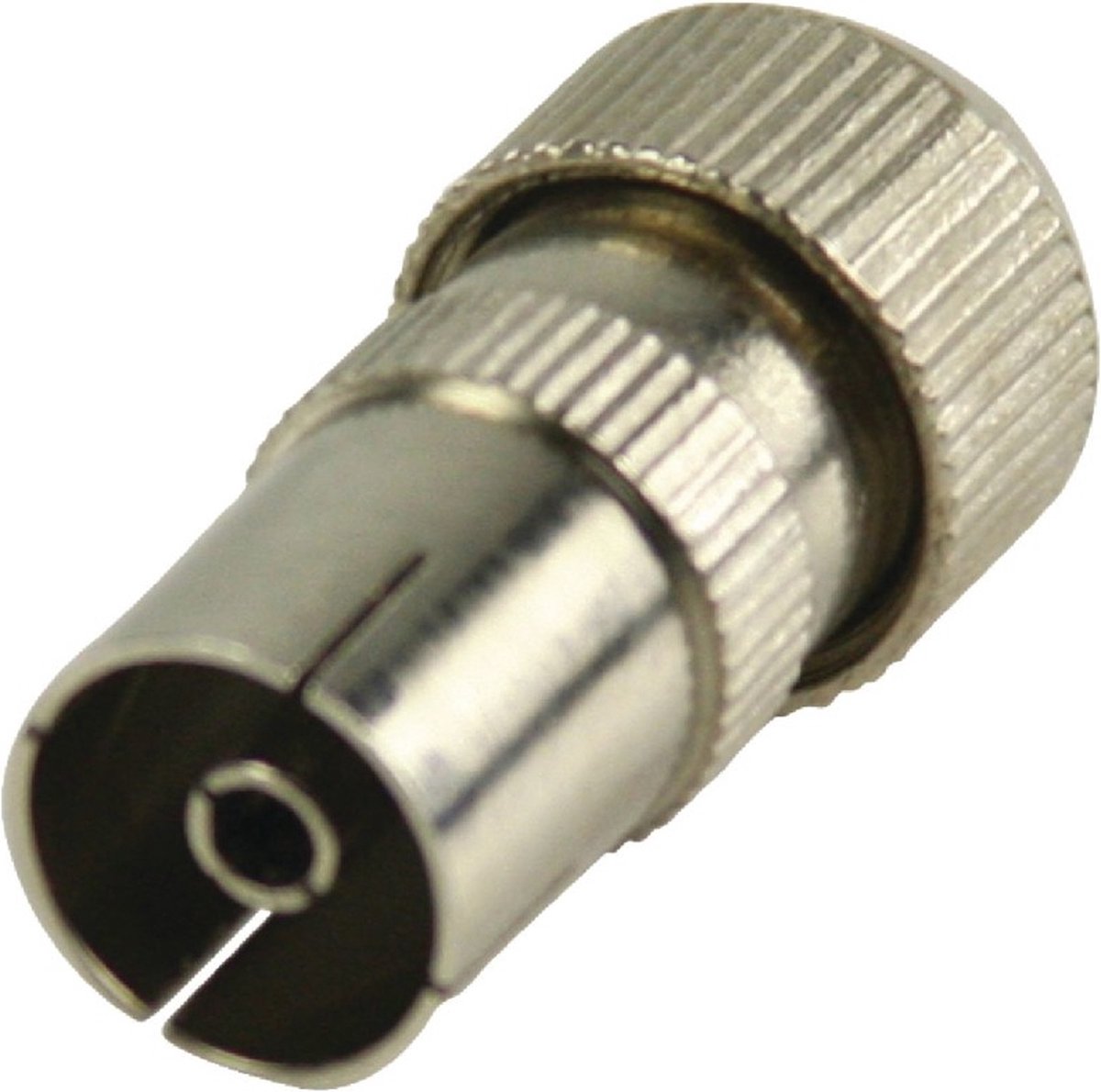 Coaxconnector Female Metaal Zilver