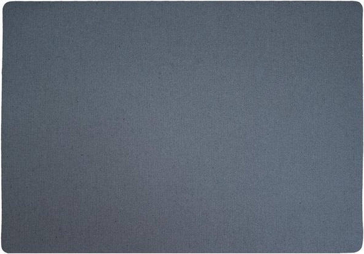 4x Lino Placemat Stone - 30x43cm - onderlegger - tafeldecoratie - tafel dekken - grijs