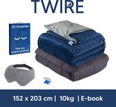 TWIRE® Verzwaringsdeken 10kg - 152x203cm – Queen Size