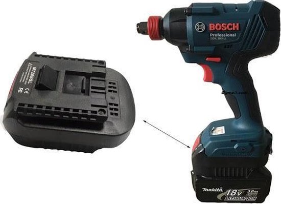 Bosch Adapter * Makita - Bosch - Makita 18V BL1830 - BL1850 - BL1840 naar  Bosch... | bol.com