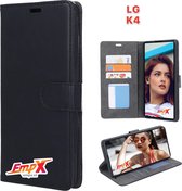 EmpX Telefoonhoesje - Book Case - Geschikt Voor LG K4 - Zwart