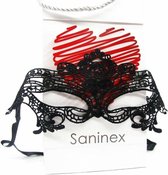 Saninex sextoys - erotisch masker - zwart - fetish - BDSM - bondage