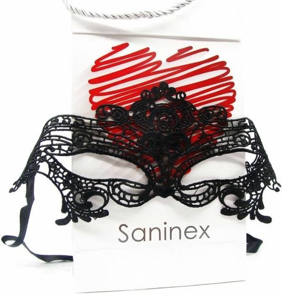 Saninex sextoys - erotisch masker - zwart - fetish - BDSM - bondage |  bol.com