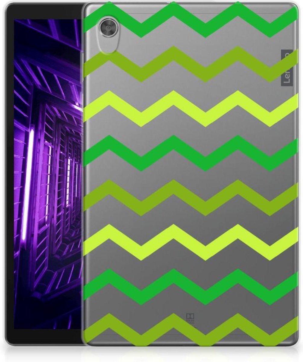 Lenovo Tab M10 HD (2de generatie) Hippe Hoes Zigzag Groen