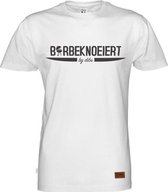 Barbeknoeiert T-Shirt Wit | Maat S