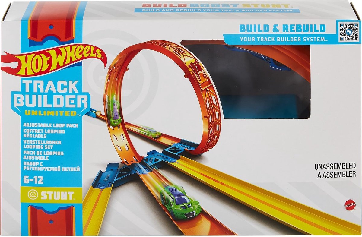 Hot Wheels Track Builder Aanpasbare loopingset