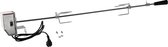 Draaispit - Voor gebraden speenvarken - Roestvrij staal - Zilver - 105 cm