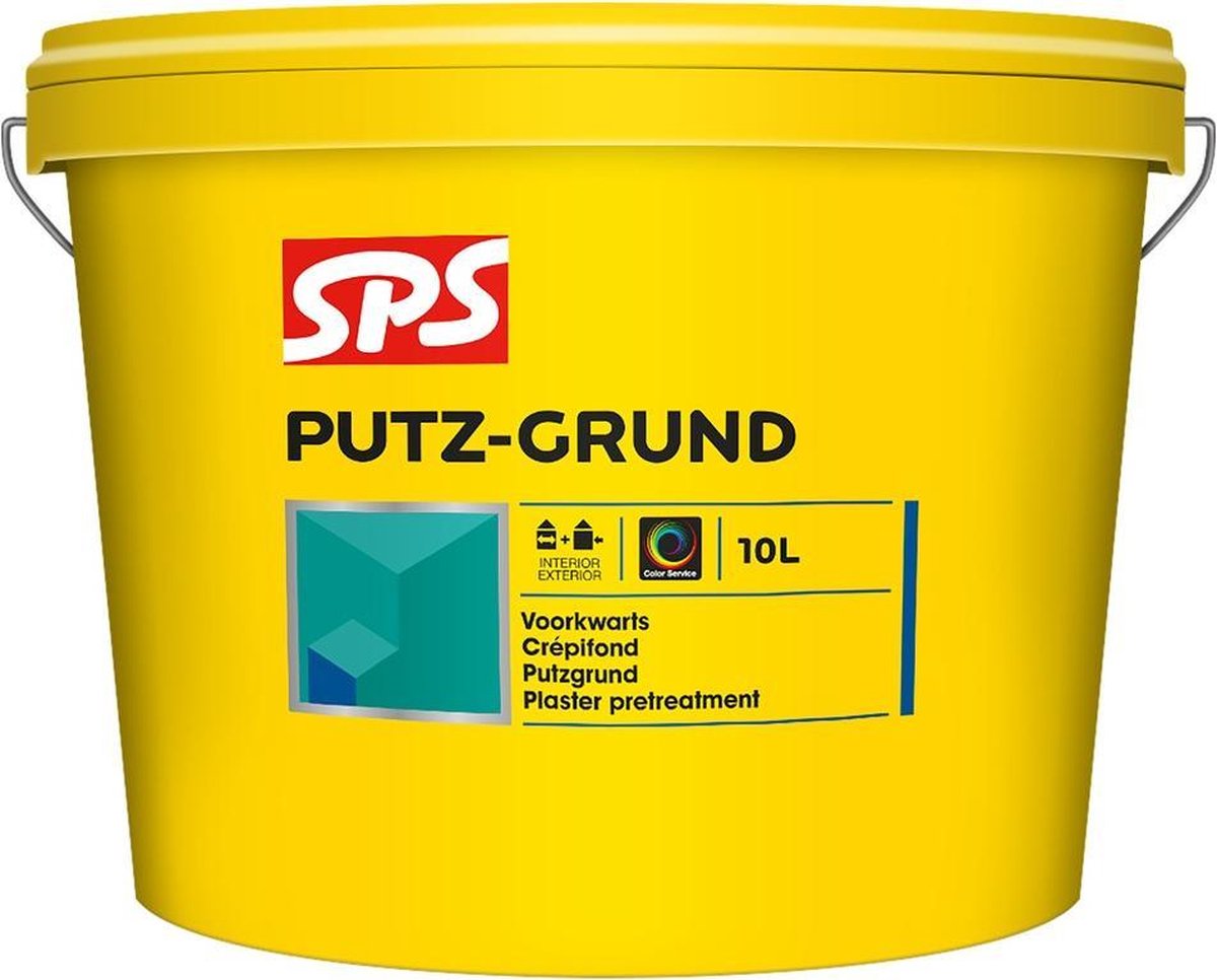 SPS Putz-Grund | Wit | 10L | Voor Binnen En Buiten | Voor Gladde En Vlakke Oppervlaktes | Voorstrijkmiddel | Voorstrijk - Sps