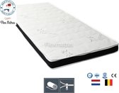 Flex topper – Duo topdekmatras – Koudschuim HR40 en Traagschuim NASA – 3D Air – 13 cm dik - 90x220 cm