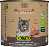 Biofood Organic - Biologisch Kattenvoer Natvoer - Rund - 200 gr NL-BIO-01