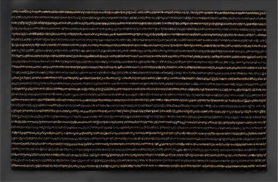 MD Entree - Schoonloopmat - Maxi Dry Stripe - Beige/bruin - 40 x 60 cm