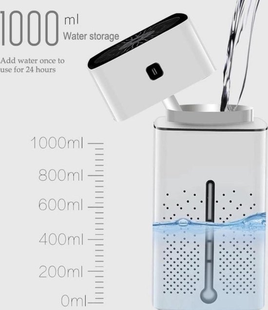 VONROC Luchtbevochtiger 4,5 liter - ultrasoon - UV-sterilisatie - 360° mistuitlaat - geschikt voor aromatische oliën - Incl. afstandsbediening