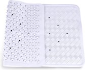 Badmat wit antislip mat 40 x 70 cm - douchemat - voor bad en douche