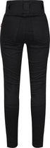 Motogirl Ribbed knee motorlegging AA-keur Level 2 dames motorbroek - zwart - Maat 42 SHORT