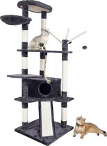 NumberOne® Grote Krabpaal Voor Katten - Trappen - Ligplaatsen en Speeltjes - Donkergrijs
