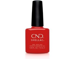 CND - Colour - Shellac - Gel nagellak - Devil Red - 7,3 ml