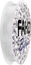 Fako Bijoux® - Elastisch Nylon Draad - Rijgdraad - Sieraden Maken - 0.6mm - 15 Meter - Transparant