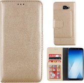 Wallet Case voor Samsung A5 2018/A8 2018 - BookCase Goud