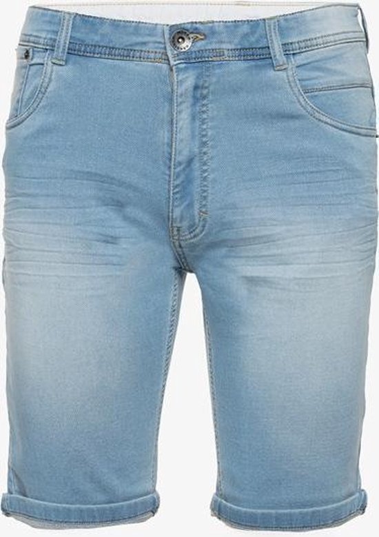 Unsigned heren jog denim short - Blauw - Maat 3XL | bol.com