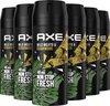 Axe Mojito & Cedarwood Pepper Bodyspray Deodorant - 6 x 150 ml - Voordeelverpakking