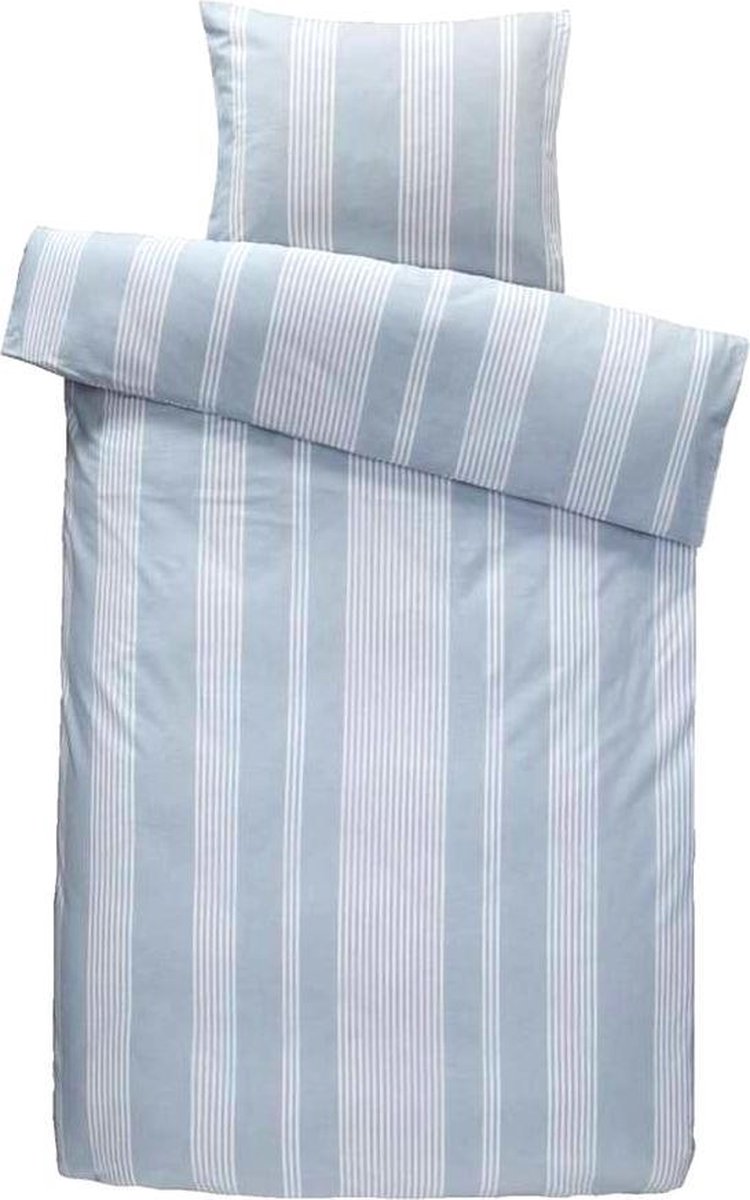 Homéé dekbedovertrekset chambray eenpersoons 140x200/220 cm +1 sloop 100% percale Katoen