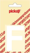 Pickup plakletter Helvetica 60 mm - wit F