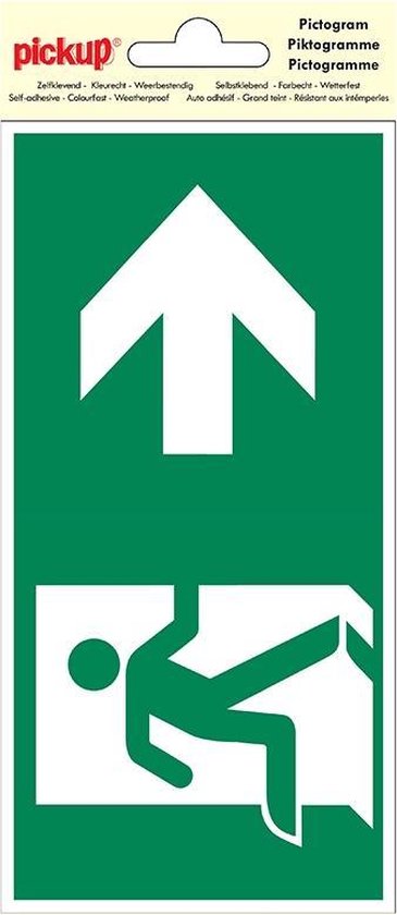 Pictogramme Pickup 10x20 cm - Référence issue de secours à droite