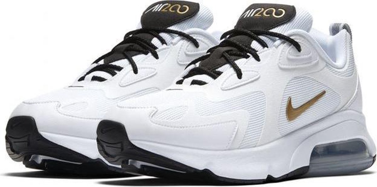 Nike air max 200 wit goud sale