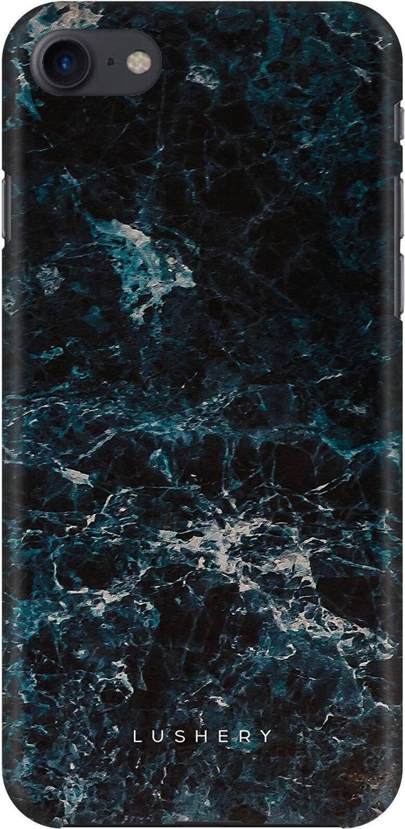 Lushery Hard Case voor iPhone 8 - Frozen Marble