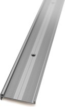 Aluminium trapprofiel - Zilver - Verzonken geboord - 14mm x 44,5mm x 3,00m (Zilver/Grijs)