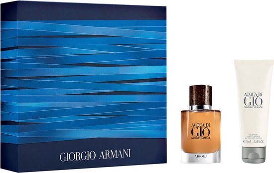Armani Acqua di Gio Absolu Giftset - 40 ml eau de parfum spray + 75 ml showergel - cadeauset voor heren - Armani