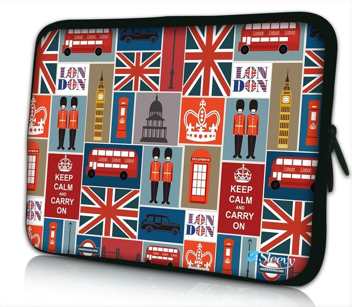 Sleevy 9.7 iPad hoes Londen patroon - tablethoes - tablet sleeve