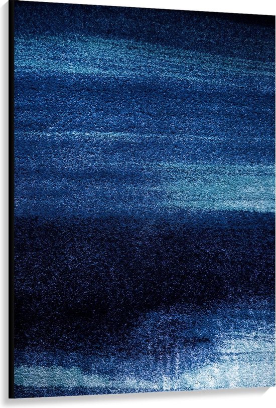 Canvas - Donker Blauw/Licht Blauw Kleurenmix - 100x150cm Foto op Canvas  Schilderij... | bol.com
