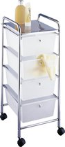 Wenko Badkamertrolley Messina 39 X 80,5 Cm Staal Wit