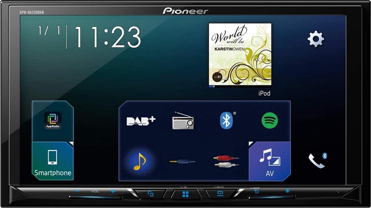 Pioneer SPH-DA230DAB - Autoradio multimédia avec Carplay & Android Auto (2- DIN) | bol.com