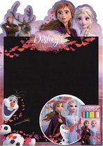 Frozen Kinder Tekenset | Frozen Krijtbord | Disney Frozen | Disney Frozen speelgoed | Frozen tekenbord | Stiften | Krijtbord met krijtjes | Tekenen | Kleuren | Krijten |  Elsa | Anna | Disney